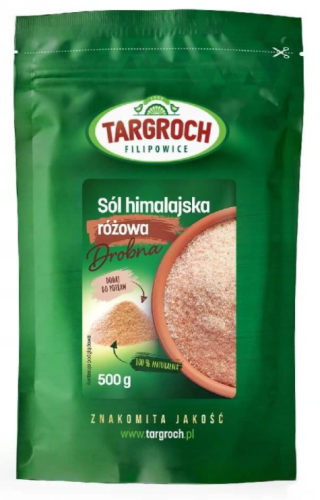 Sól himalajska kamienna różowa drobna 500g