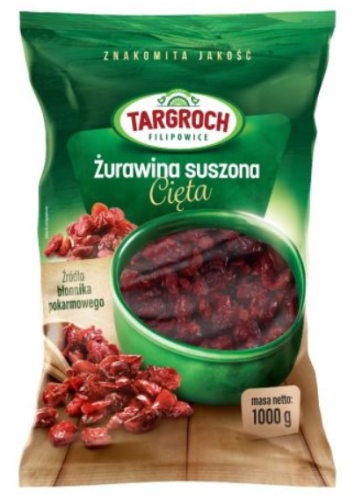 Żurawina naturalna suszona cięta 1kg Targroch 